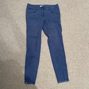 LOFT SIZE 4 BLUE TWILL PANT